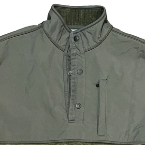 G.H. Bass & Co Green Pullover Sweater Men's‎ Large Quarter Button Up Nylon Yoke